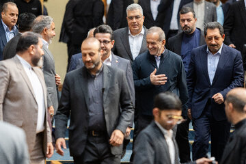 مسعود پزشکیان، رییس جمهور در مراسم سی‌امین دوره آیین روز ملی صادرات