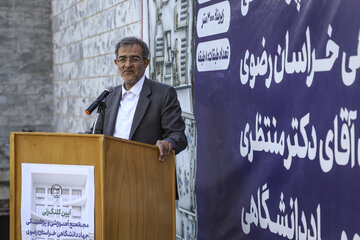 سخنرانی علی منتظری، رئیس جهاددانشگاهی کشور در مراسم کلنگ‌زنی مجتمع پزشکی و آموزشی جهاددانشگاهی خراسان رضوی