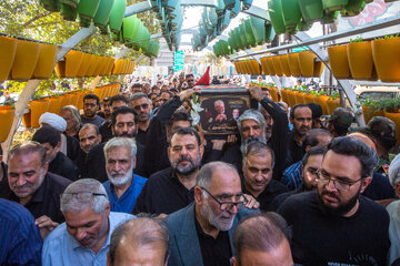 تشییع پیکر سید احمد موسوی پدر امیر سپهبد شهید موسوی در قم