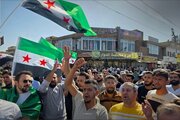 تظاهرات در مناطق مختلف سوریه در محکومیت تجاوزات رژیم صهیونیستی