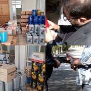 کشف انبار احتکار ۵٠ میلیارد تومان روغن خودرو در بروجن