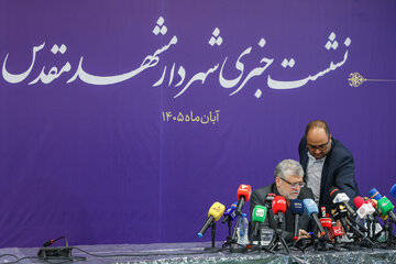 نشست خبری محمدرضا قلندرشریف، شهردار مشهد
