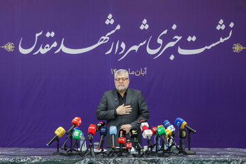 نشست خبری محمدرضا قلندرشریف، شهردار مشهد