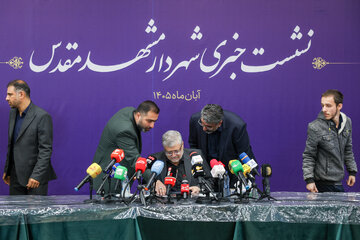 درحاشیه نشست خبری محمدرضا قلندرشریف، شهردار مشهد