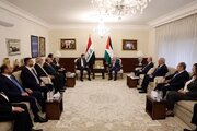 دیدار محمود عباس با الزیدی در امان با تأکید بر حمایت عراق از فلسطین