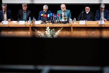 مراسم یادبود شهید لاریجانی در دانشگاه تهران
