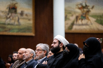 مراسم یادبود شهید لاریجانی در دانشگاه تهران