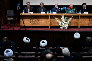 مراسم یادبود شهید لاریجانی در دانشگاه تهران