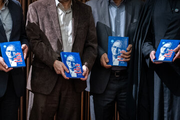 مراسم یادبود شهید لاریجانی در دانشگاه تهران