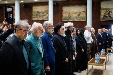 مراسم یادبود شهید لاریجانی در دانشگاه تهران