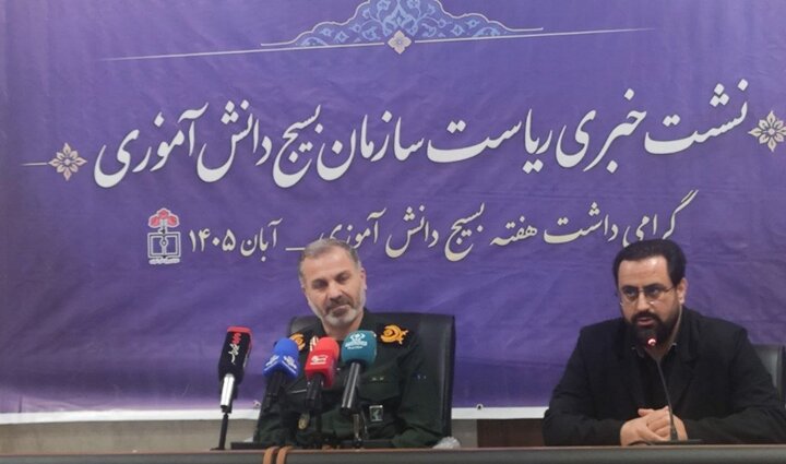 تشریح برنامه‌های هفته بسیج دانش‌آموزی توسط سردار مسلمی