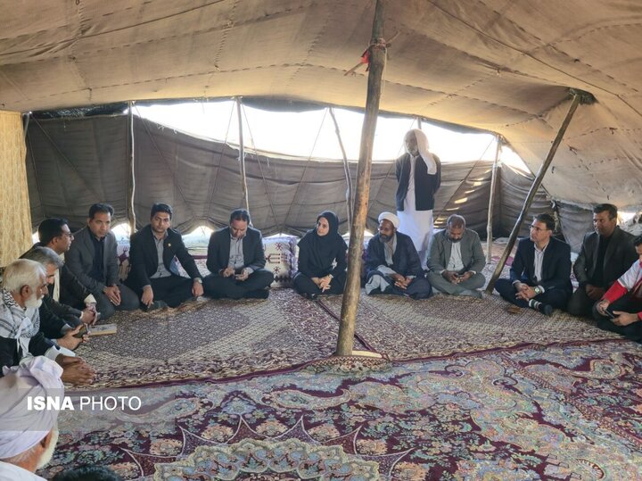 بهره‌مندی ۹۰۰ خانوار عشایری شهرستان هامون از خدمات دامپزشکی