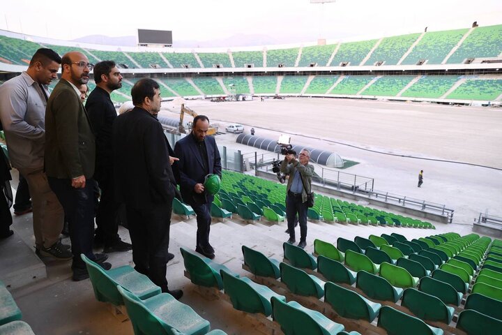 وزیر ورزش از مرکز ملی فوتبال، فدراسیون کشتی و استادیوم آزادی بازدید کرد
