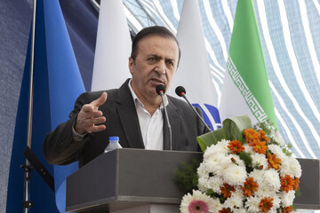 محمد نوذری، استاندار قزوین در مراسم آغاز عملیات اجرایی بزرگترین پروژه سرمایه‌گذاری شهرداری قزوین 