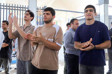 آیین استقبال از مدال آوران قهرمانی جهان کشتی فرنگی - اهواز