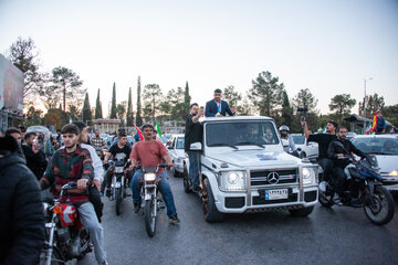 استقبال از غلامرضا فرخی، قهرمان کشتی فرنگی جهان -شیراز