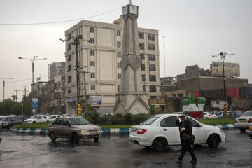 نخستین باران پاییزی در اهواز