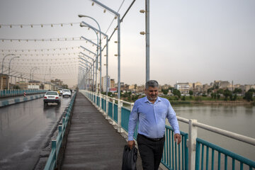 نخستین باران پاییزی در اهواز