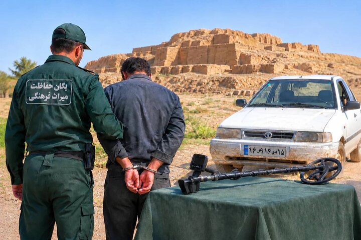 دستگیری عامل اصلی حفاری‌های غیرمجاز در محوطه باستانی بیت‌مشهوط کرخه