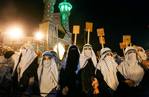 برگزاری آیین سنتی دفن شهداء کربلا در آستانه اشرفيه