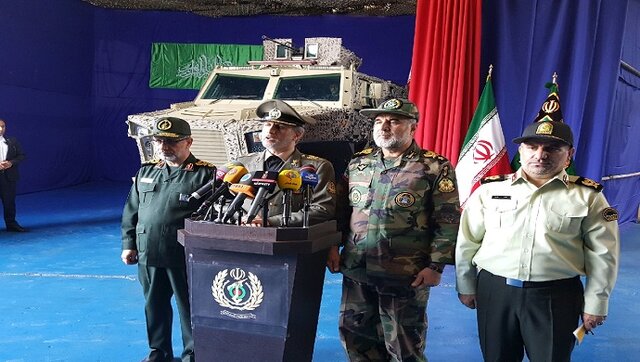 خودرو پیشرفته زرهی ضد مین و ضدکمین "رعد" رونمایی شد خودرو پیشرفته زرهی ضد مین و ضدکمین "رعد" رونمایی شد