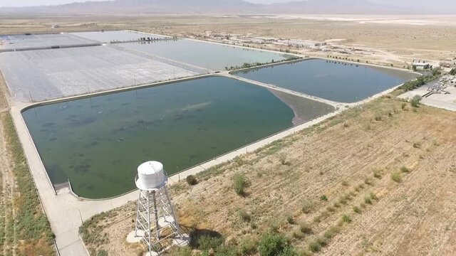 عایق آسیب دیده حوضچه تصفیه خانه فاضلاب کرج ترمیم شد