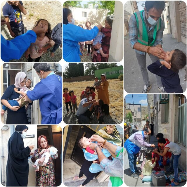 ۲۱ هزار کودک افغانستانی و پاکستانی در البرز واکسن فلج اطفال دریافت کردند