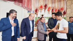 تجلیل از قهرمان نظرآبادی کشتی فرنگی آسیا