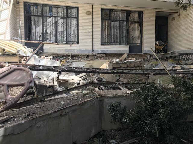 انفجار گاز شهری در باغستان کرج