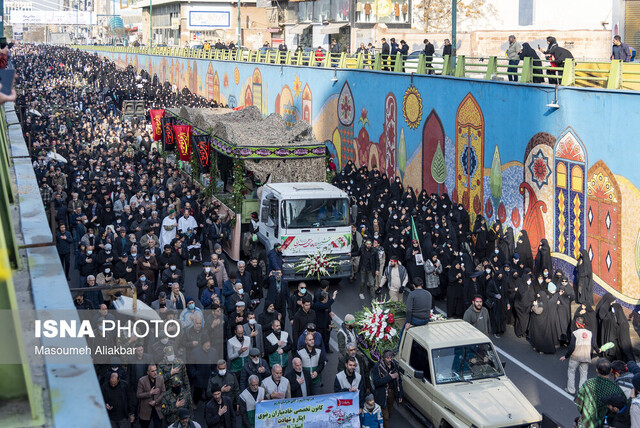 تشییع پیکر شهدای گمنام دفاع مقدس - کرج