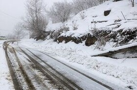 استمرار بارش برف و کاهش محسوس دما تا آخر وقت امروز در اردبیل