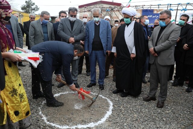 کلنگ زنی برای احداث 4 واحد آموزشی در مغان 
