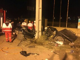 ۵ فوتی در پی تصادف ۳ خودرو در جاده نمین


