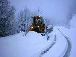 بسته شدن محور خلخال – اسالم تا شتاب شهرداری در برفروبی شهر بسته شدن محور خلخال – اسالم تا شتاب شهرداری در برفروبی شهر