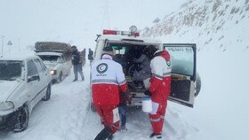 امدادرسانی به ۲۸۶ نفر گرفتار شده در برف و کولاک محورهای اردبیل