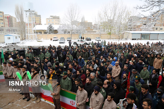 آئین وداع و تدفین شهید گمنام - دانشگاه فرهنگیان اردبیل