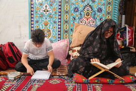 مراسم اعتکاف دانشجویی در مسجد دانشگاه محقق اردبیلی