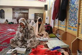 مراسم اعتکاف دانشجویی در مسجد دانشگاه محقق اردبیلی