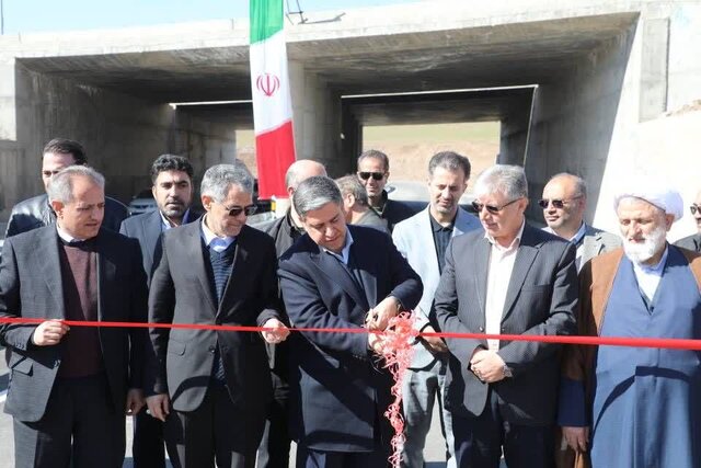 بهره‌برداری از تقاطع غیرهمسطح فاراب در جاده سرچم به اردبیل