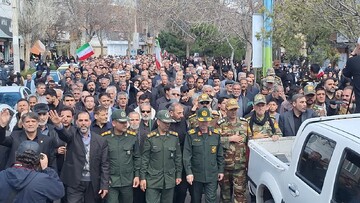 تشییع باشکوه شهید اقتدار اردبیل در اردبیل