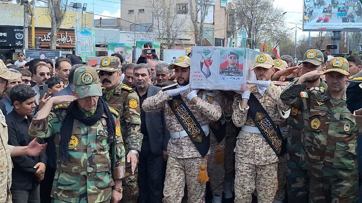 تشییع باشکوه شهید اقتدار اردبیل در اردبیل