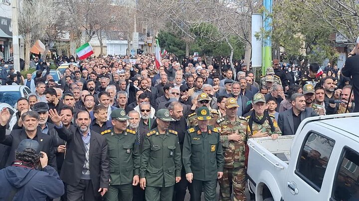 تشییع باشکوه شهید اقتدار اردبیل در اردبیل