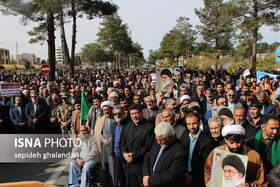راهپیمایی مردم خراسان جنوبی در پی حوادث اخیر