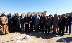 مدرسه ۱۲ کلاسه برکت در بیرجند کلنگ‌زنی شد