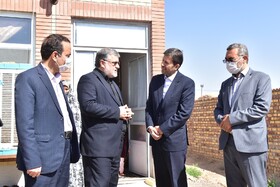 بازدید معاون وزیر کشور از روند پروژه مسکن روستایی در خانکوک فردوس