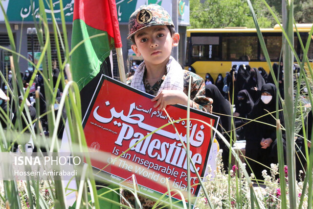 اجتماع بیرجندی‌ها در حمایت از مردم فلسطین 