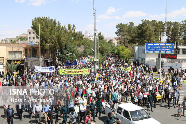 راهپیمایی روز قدس در بیرجند / ۲