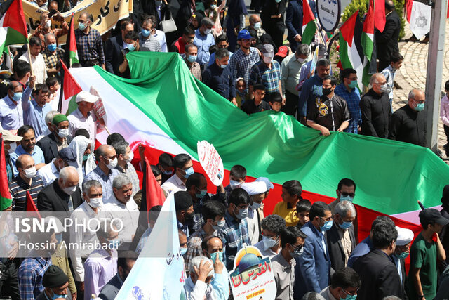 راهپیمایی روز قدس در بیرجند / ۲