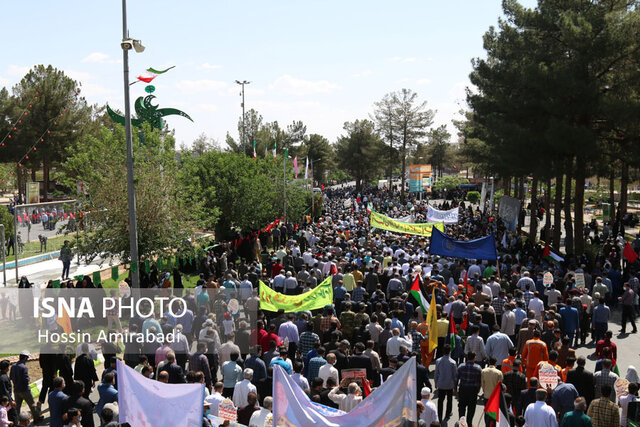 راهپیمایی روز قدس در بیرجند / ۲