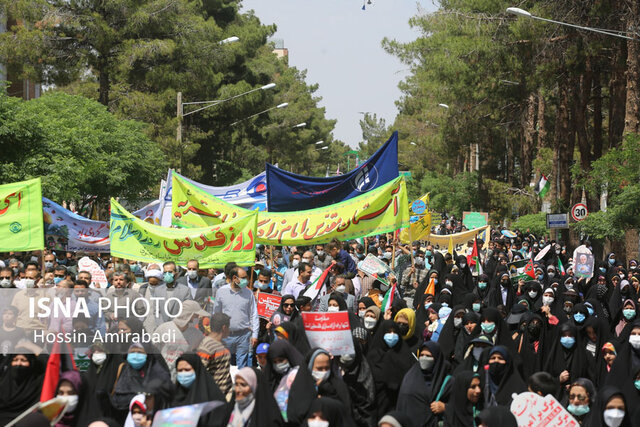 راهپیمایی روز قدس در بیرجند / ۲